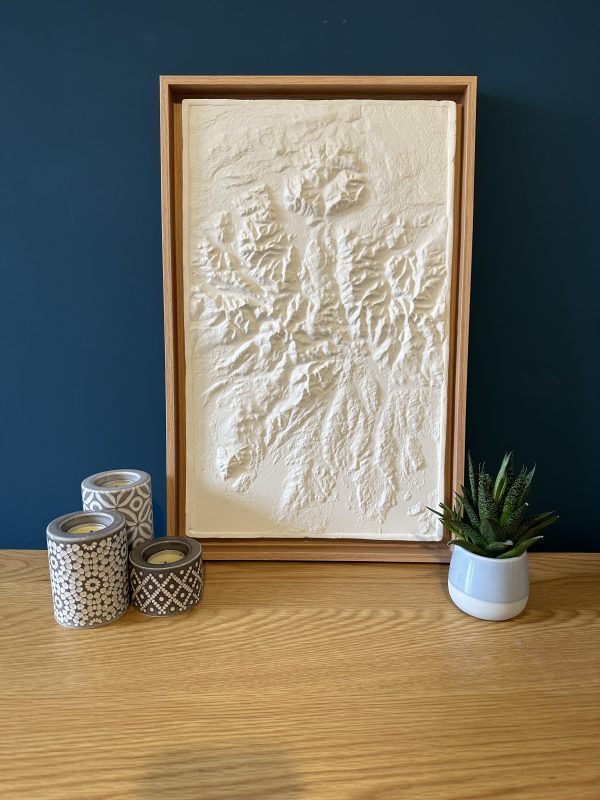3D Ceramic Map of the Lake District