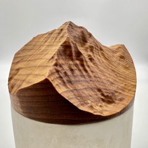 Jesmonite Jar with Custom Mountain Yew Lid