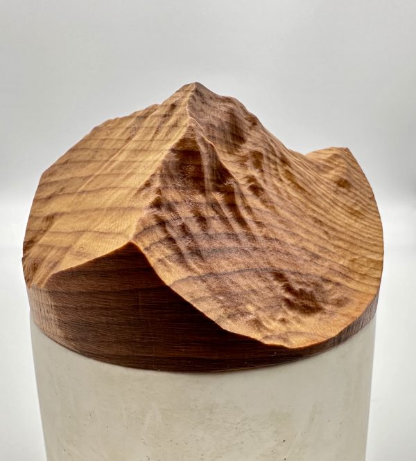 Jesmonite Jar with Custom Mountain Yew Lid